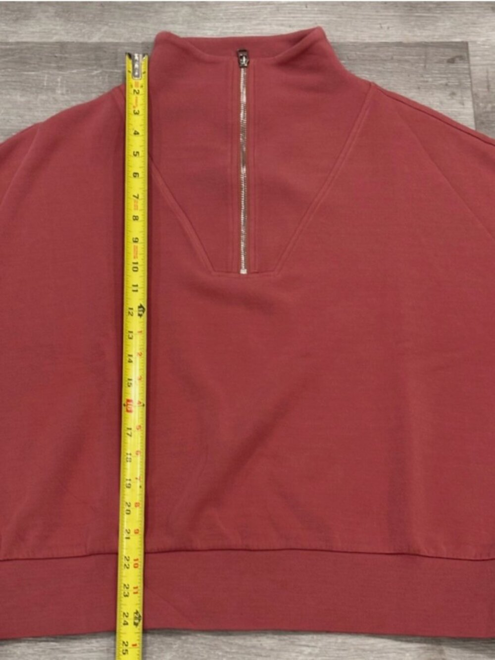 Varley Hawley Doublesoft Half Zip Mauve Sweatshirt Pullover Womens L - Picture 8 of 8